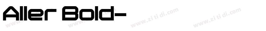 A1ler Bold字体转换